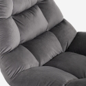 Moderne fluwelen design loungestoel Karu Verkoop