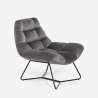 Moderne fluwelen design loungestoel Karu Aanbod