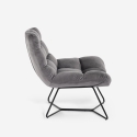 Moderne fluwelen design loungestoel Karu Korting