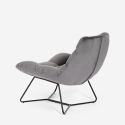 Moderne fluwelen design loungestoel Karu Kortingen
