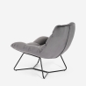 Moderne fluwelen design loungestoel Karu Kortingen