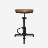 Vintage industriële stijl verstelbare barkruk Helix Aanbieding