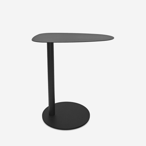 Lage zwarte salontafel in modern design 45x33,5x49 cm Javel Aanbieding