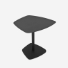 Modern design salontafel in zwart metaal 42x42x49 cm Dusk Verkoop