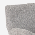 Elegante draaibare fauteuil van bouclé stof voor kantoor en woonkamer Lehm Aanbod