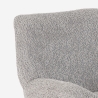 Elegante draaibare fauteuil van bouclé stof voor kantoor en woonkamer Lehm Aanbod