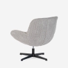 Elegante draaibare fauteuil van bouclé stof voor kantoor en woonkamer Lehm Kortingen
