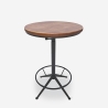 Vintage industriële ronde verstelbare hoge tafel Girus Verkoop