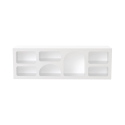 Design TV-meubel laag 160x40cm met 7 compartimenten wit Lorin Kortingen