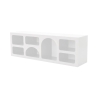 Design TV-meubel laag 160x40cm met 7 compartimenten wit Lorin Catalogus