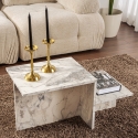 Asymmetrische salontafel modern design met 2 planken Harmony Verkoop