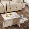 Asymmetrische salontafel modern design met 2 planken Harmony Verkoop