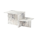 Asymmetrische salontafel modern design met 2 planken Harmony Kortingen