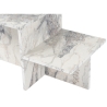 Asymmetrische salontafel modern design met 2 planken Harmony Catalogus