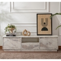 Mobiele tv-standaard met 3 klepdeuren 160x29cm Vanguard Korting