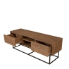 Industrieel modern TV-meubel 140x40x50cm van hout en metaal Rodez Verkoop