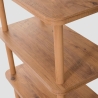 Consoletafel en boekenkast voor woonkamer en hal 150x35x75cm in natuurlijk hout Raca Aanbod