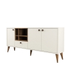 Witte en houten dressoir voor woonkamer 180x35cm met deuren Napoli Catalogus