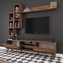 TV-meubelwand met plank en open vakken 180x35cm Mary Kortingen