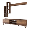 TV-meubelwand met plank en open vakken 180x35cm Mary Karakteristieken