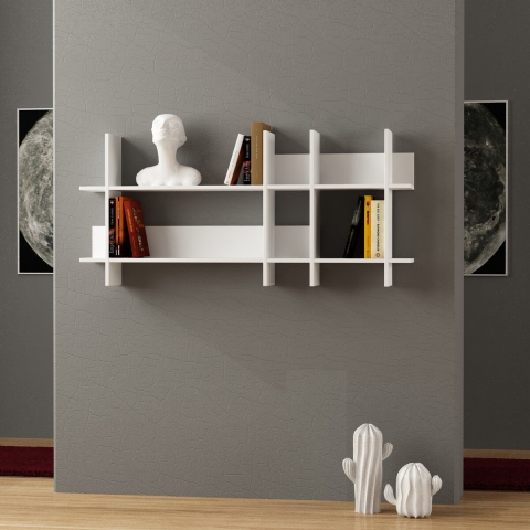 Design wandplank 150x70cm in wit hout Beads Aanbieding