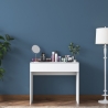 Mobiele witte make-uptafel met lade en 8 vakken Uppy Verkoop