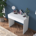 Mobiele witte make-uptafel met lade en 8 vakken Uppy Aanbod