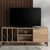 Moderne tv-meubel 140cm hout met deur en 5 vakken Bodegas Aanbod