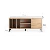 Moderne tv-meubel 140cm hout met deur en 5 vakken Bodegas Catalogus