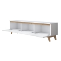 Moderne TV-kast 180cm wit en hout met 3 deuren Amelia Karakteristieken