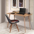Moderne houten bureautafel 120x60cm natuurlijk Fabio Aanbieding