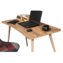 Moderne houten bureautafel 120x60cm natuurlijk Fabio Aanbod