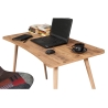 Moderne houten bureautafel 120x60cm natuurlijk Fabio Aanbod
