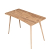 Moderne houten bureautafel 120x60cm natuurlijk Fabio Korting