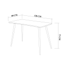 Moderne houten bureautafel 120x60cm natuurlijk Fabio Voorraad