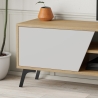 Moderne tv-kast woonkamer 180cm met 3 deuren wit en hout Fiona Aanbod