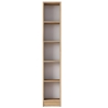 Hoge en smalle wandboekenkast 170cm met 5 houten planken Wally Korting