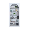Wandplank design 180x31x80cm boogvormig wit met 5 planken Curvy Voorraad