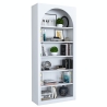 Wandplank design 180x31x80cm boogvormig wit met 5 planken Curvy Model