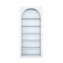 Wandplank design 180x31x80cm boogvormig wit met 5 planken Curvy Karakteristieken