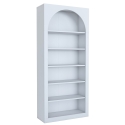 Wandplank design 180x31x80cm boogvormig wit met 5 planken Curvy Prijs