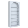 Wandplank design 180x31x80cm boogvormig wit met 5 planken Curvy Prijs