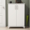 Multifunctioneel dressoir en schoenenkast voor in de hal met 2 deuren en 5 vakken Asta Aanbod
