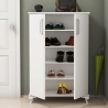 Multifunctioneel dressoir en schoenenkast voor in de hal met 2 deuren en 5 vakken Asta Korting
