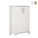 Multifunctioneel dressoir en schoenenkast voor in de hal met 2 deuren en 5 vakken Asta Aanbieding