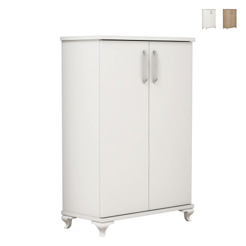 Multifunctioneel dressoir en schoenenkast voor in de hal met 2 deuren en 5 vakken Asta Aanbieding