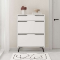 Moderne schoenenkast voor de hal met 2 kantelbare deuren en een lade Tempri Aanbod