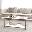 Moderne salontafel 90x60cm van metaal en glas Astro Verkoop