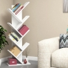 Moderne staande boekenkast h128cm met 7 schuine planken Hitty Verkoop