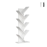 Moderne staande boekenkast h128cm met 7 schuine planken Hitty Aanbieding